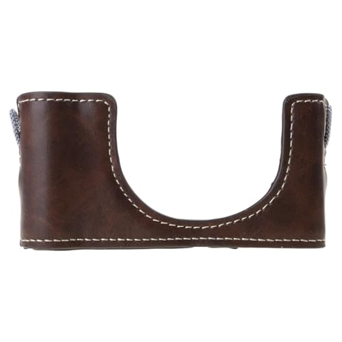 ZV 1M2/ZV 1F用ソフトライニング付きフレキシブルPUレザーハーフカメラケースバッグ バッテリーアクセスが簡単