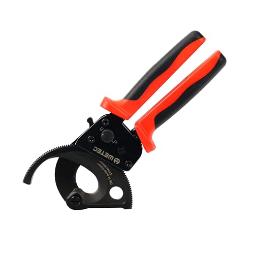 WETEC Ratschen-Kabelschneider 250 mm I präziser...