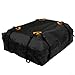 Heavy Duty 420D Oxford Cloth Waterproof Car Roof Bag, 425L Spacious Cargo Storage Luggage Carrier for Travel, Black