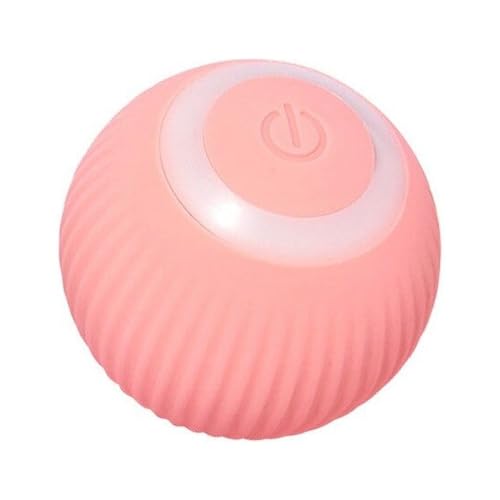 Wloom Cat Ball - Interactive Self-Moving Automatic Rolling Toy for Indoor Playing Stimulates Hunting Instinct in Your Kitty (Pink)