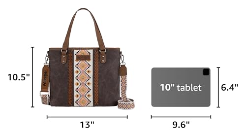 Image of Montana West X Wrangler Tote Bag for Women Western Purses with Detachable Strap Medium Satchel Handbags | with Crossbody Strap
