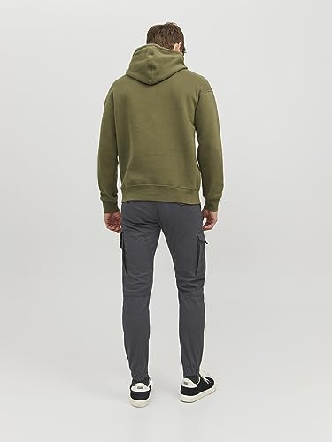 JACK & JONES Hose Cargo Jogger Pants Paul Flake AKM 542 Twill Gummibund, Grau (Asphalt) ,29W / 34L – Ansicht 3