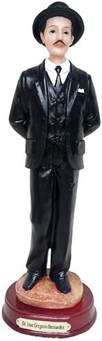 DR.José Gregorio Hernández Estatua de Dr. José Escultura en resina Santa Figura Decoración para el Hogar Deco (11.5 pulgadas)