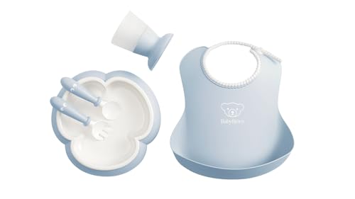 Image of BabyBjörn Baby Dinner Set, 5 pcs, Powder blue