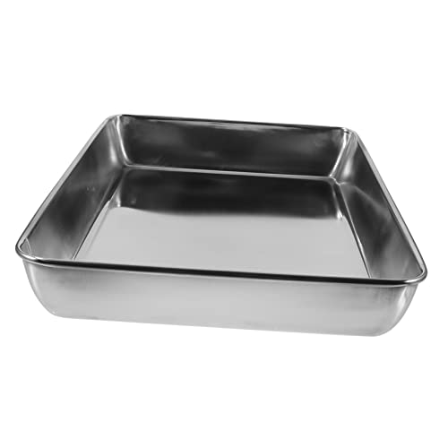 Hemoton Metal Bird Bath Tub for Cage Budgie Bathing Basin Easy Cleaning for Parrots and Pigeons