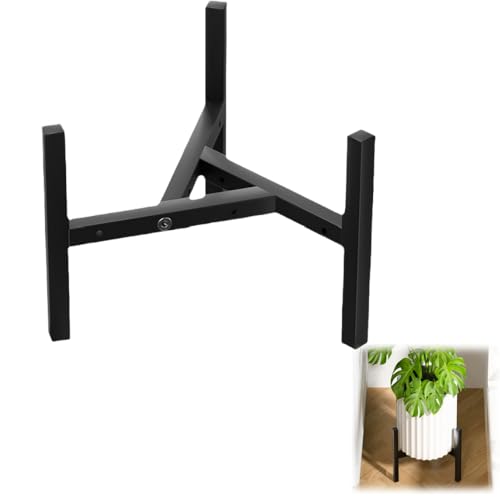 AkNebriax Portavasi,1 pezzo Sgabello per fiori da interno, Portavasi regolabile,Scaffale per piante nero Scala per fiori per angolo della stanza Soggiorno Balcone Terrazza Finestra Giardino Cortile