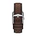 Fossil Men's Watch, Carraway Quartz Stainless Steel Three-Hand Leather Watch for Men, Color: Silver, Brown