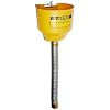 Justrite 11089 Bolt-On Funnel with Galvanized Hose، 1 OD x 14 Length، For Steel Can