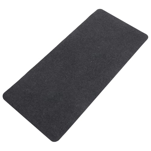 DOITOOL Alfombrilla Grande de Fieltro para Ratón y Teclado 90X40 CM Antideslizante Negra y Gris para Oficina y Hogar Protector de Escritorio para Trabajo Gaming y Ordenador