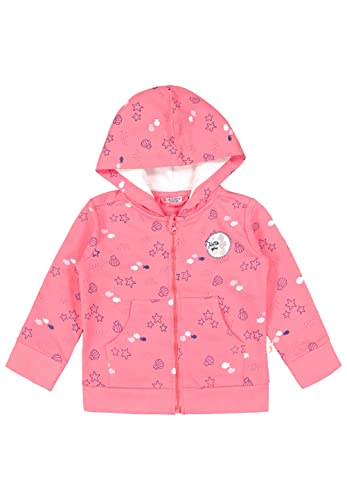 SALT AND PEPPER Baby-Mädchen Sweatshirtjacke maritimer Allover Druck OC Leichte Baumwolljacke, Bubble Gum, 56