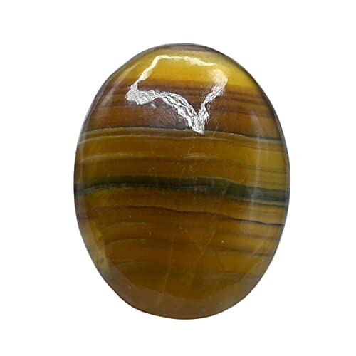 Image of Amazing Gemstone Fluorite Crystals and Healing Stones - Large Palm Stone Crystals Piedra - Crystal for Good Luck, Balanced Positive Energy, Meditation - Unique Stocking Stuffers, Gifts for Women, Men