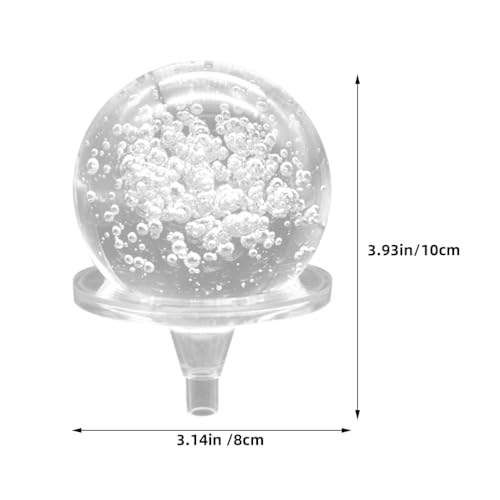 Cabilock Kristallkugel Für Wasserbrunnen 4 Zoll Glas Kugel Mit Ständerhalter Feng Shui Tischspringbrunnen Deko Für Innenbereich Wohnzimmer Büro