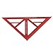 Woodworking Triangle Ruler, Multifunctional Aluminum Alloy, Large Red Measuring Tool - Accurate Scale, Wear, Ideal for Woodworking and Industrial Design