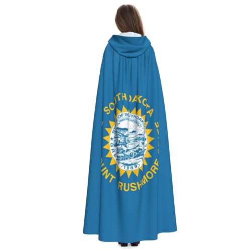 Cape à capuche drapeau Dakota du Sud durable et lavable - 4