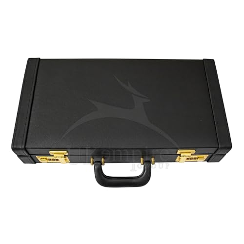 Premium Masonic Regalia Half Apron Hard Case Briefcase, Black Leather – Freemason Bags & Cases3