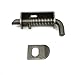 WANLIAN 2 Pcs Stainless Steel Mini Spring Loaded Latch Pin - 5 Inch 304 Metal Barrel Bolt Latch, Reinforced Industrial Welded Spring Lock for Pet Cage, Door Shed Gate, Tailgate Trailer Garage