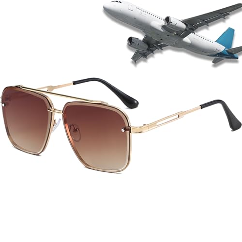 Pickelect Aviator Sunglasses,Retro Gradient Sunglasses UV400 Protection,Pickelect Gradient Aviator Sunglass