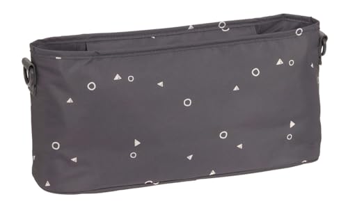 LÄSsig Organizzatore Di Passeggini Per Bambini Organizzatore Per Passeggini Borsa Per Passeggini Incl. Attacco Per Passeggino/Casual Buggy Organizer, Universe Anthracite - 2