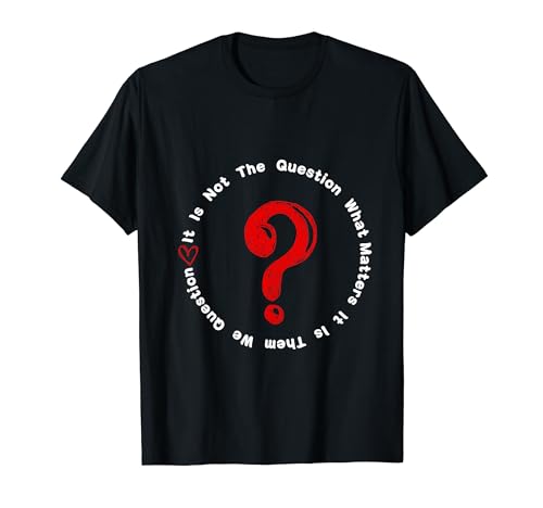 Diseño Tipográfico It Is Not Question Is Them We Question Camiseta