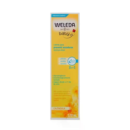 Weleda Babycreme de Calêndula | Proteção Natural Contra Assaduras | Fórmula Suave com Calêndula e Camomila | 120 ml