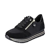Remonte Damen D1316 Sneaker, schwarz, 38 EU