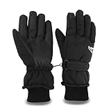 XuoAz Winter Ski Snow Gloves for Women - Warm Waterproof Snowboard Gloves Mittens Non Slip Touchscreen Glove