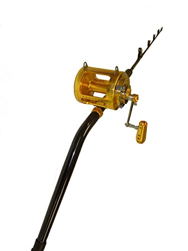 EAT MY TACKLE 140-160 lb. Bent Butt Fishing Rod and 80 Wide 2-Speed Reel