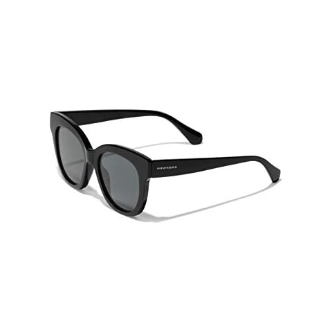 HAWKERS Gafas de sol Audrey para mujer en negro con cristal rosa dorado espejado Cover