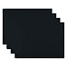 HomeDo 4Pack Waterproof Silicone Placemats, Non-Stick Baking Mat, Non-Slip Dining Placemat for Kids, Heat Resistant Insulation Countertop Protector Pads, Thicken (Black-4pcs, 15.75"x11.81")