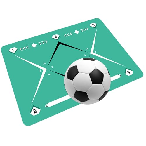 Genérico Alfombra De Entrenamiento De Fútbol | Alfombra para Ejercicios De Pasos De Fútbol - Tablero De Agilidad Antideslizante para Juegos De Niños Y Jóvenes Atletas Porteros 90x60 CM