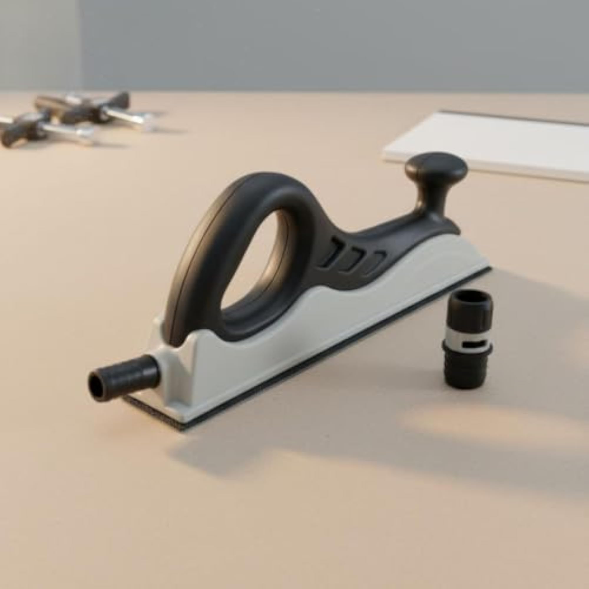 Ergonomic Handle Manual Dust Clear Sander, Lightweight