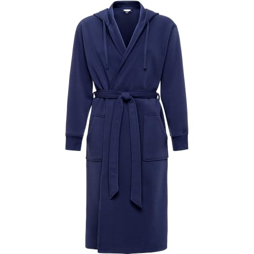 Image of Alexander Del Rossa Men's Long Sleeve Hooded Sweatshirt Robe, Mens Bathrobe