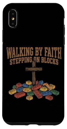 Walking By Faith Stepping On Blocks �N���X�`���� �}�} �X�}�z�P�[�X iPhone XS Max �p