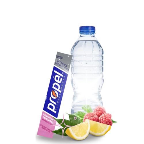 Propel Powder Packets Electrolyte Hydration - Zero Sugar - Electrolyte Water Beverage Mix Powder Packets - Raspberry Lemonade, Grape, Berry, Kiwi Strawberrry - 40 pack