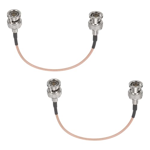 Câble 3G-SDI BNC mâle vers mâle 75 Ohm RG179 orange de 2 pièces pour caméra de surveillance