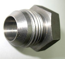 AF 403-06-08 - 1/2 Male JIC (3/4''-16 Threads) X 3/8 (Tube OD) Braze-On (2 Pack)