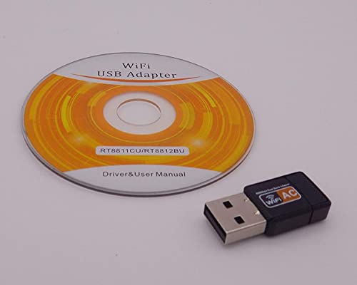 Usb Wifi Adapter, Ac600 Mbps Dual Band 2.4/5Ghz Wireless Usb Mini Wifi Network Adapter 802.11 Mini Wireless For Laptop/Desktop/Pc, Support Desktop Laptop Mac Book Windows Notebook #TOP7