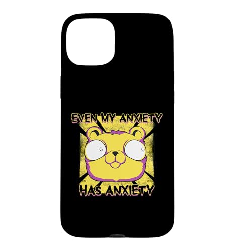 Even My Anxiety Has Anxiety Funny Bear Lovers ������ �X�}�z�P�[�X iPhone 15 Plus �p