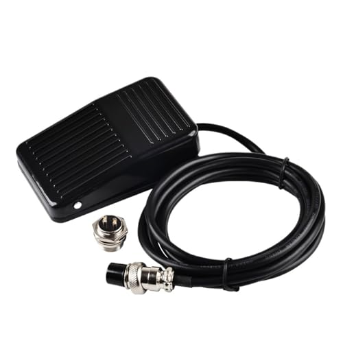 Interrupteur à pédale TFS-1 robuste en métal antidérapant avec câble 3 broches 220V