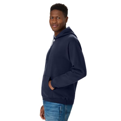 Hanes mens Pullover Ecosmart Hooded athletic sweatshirts, Navy, Medium US - image 4