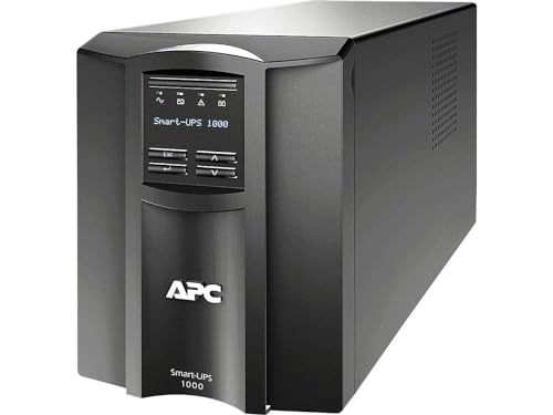APC Smart-UPS SMT - SMT1000I - Uninterruptible Power Supply 1000VA (Line Interactive, AVR, LCD Panel, 8 Outlets IEC-C13, Shutdown Software)