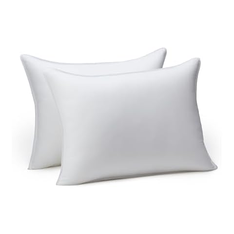 Amazon Basics Down Alternative Pillows, Standard, Pack of 2 Cover