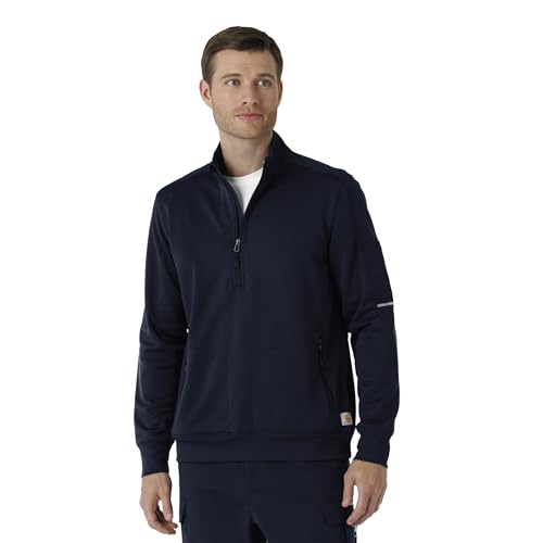 Carhartt Rugged Flex RSCU Men's Half Zip, Dark Navy, 2XL