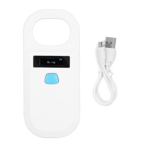 Zerodis Pet Dog Chip Scanner, Pet Microchip Reader Scanner Horse Label Tag ID Identification Reader for Poultry Management