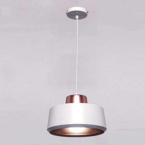 Lámpara colgante moderna de acabado Premium oro rosa y diseño industrial