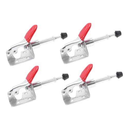Lurrose Hand Tool Holder 4pcs Toggle Latch Clamps Small Compact for Welding Electronic Assembly