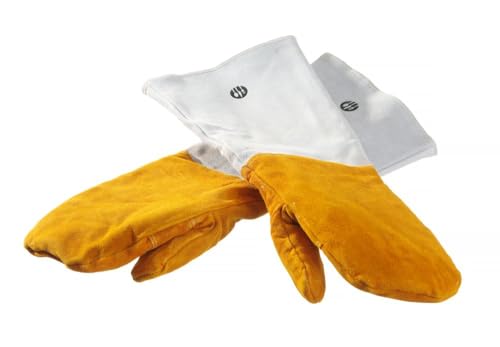 Moufles de barbecue HENDI en cuir de vachette véritable pour une protection thermique optimale