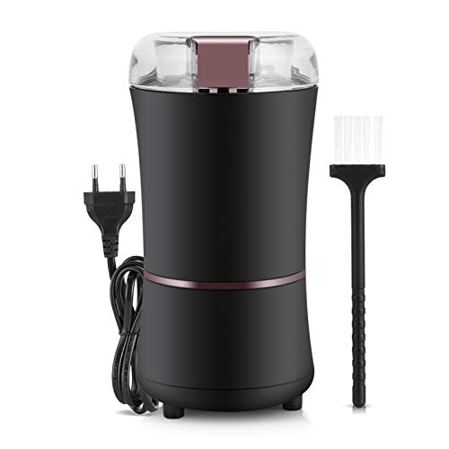 Molinillo de Café, Molinillo de Café Eléctrico Negro que Ahorra Esfuerzo 220 V / 50 Hz 150 Vatios Potente Motor…