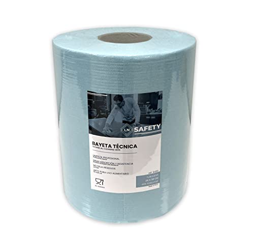 Bayeta técnica de Limpieza Profesional Tejido sin Tejer, no Deja residuos - Muy Resistente y Absorbente - 400 toallitas