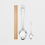 Suck UK | Skull Serving Spoon | Gothic Home Decor Kitchen Utensils | Slotted Spoon For Cooking & Straining | Stainless Steel Salad Servers Or Pasta Serving Spoons | Gothic Gifts & Skull Gifts